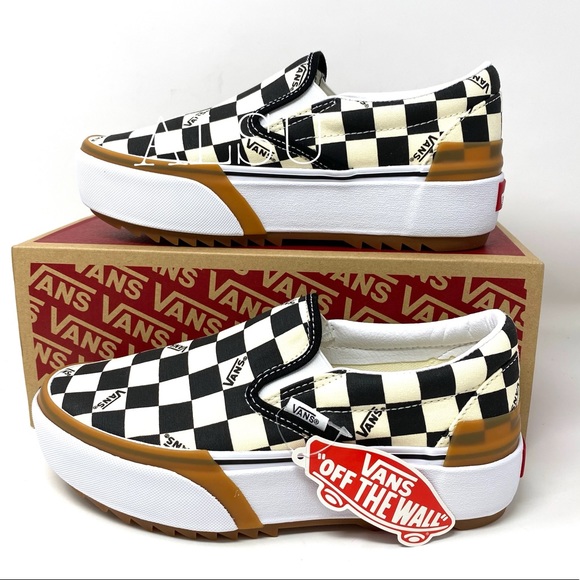 VANS Classic Slip On Platform Checkerboard Women’s - Picture 2 of 11